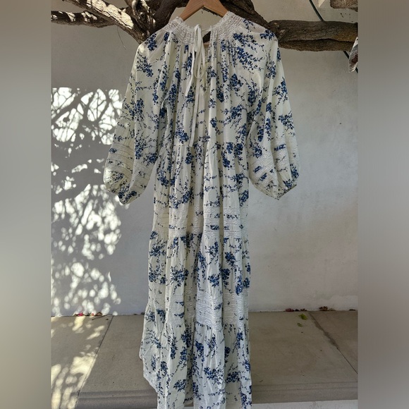 The Great. The Hideaway Floral Tiered Midi Dress - Picture 4 of 10